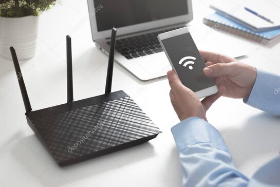 Schema di rete WiFi aziendale con access point distribuiti