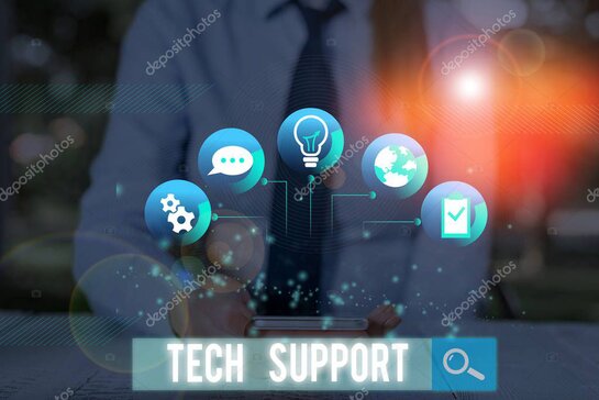 Tecnico informatico che fornisce assistenza da remoto tramite computer